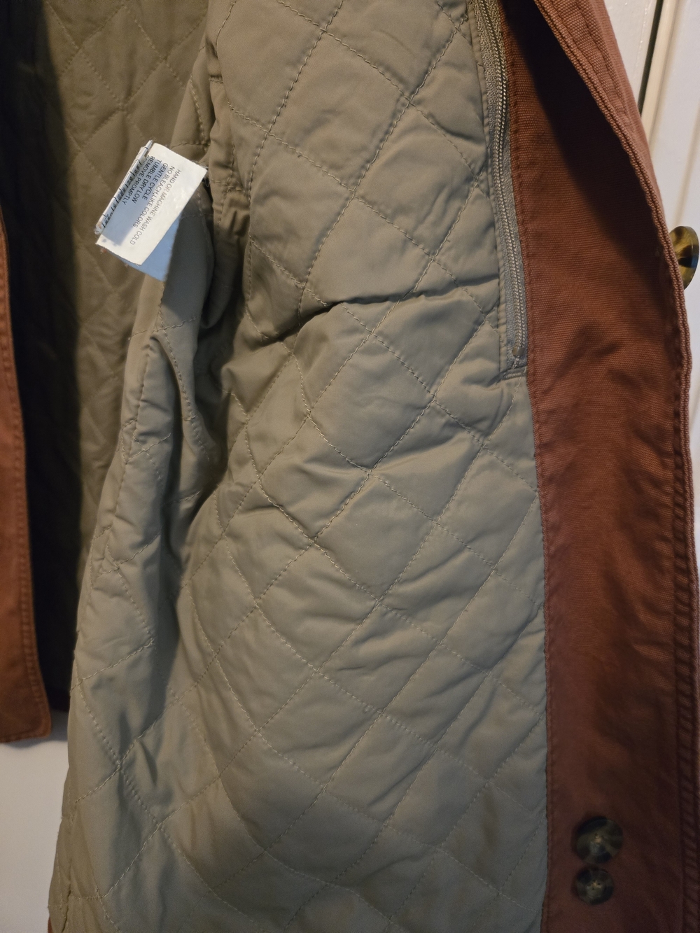 Woolrich Women's Rust-Brown Cotton Utility Jacket Size M - Picture 5 of 6